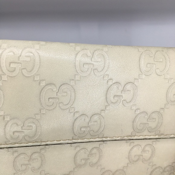 Gucci vintage authentic heart continental wallet Guccissima White - Picture 6 of 14